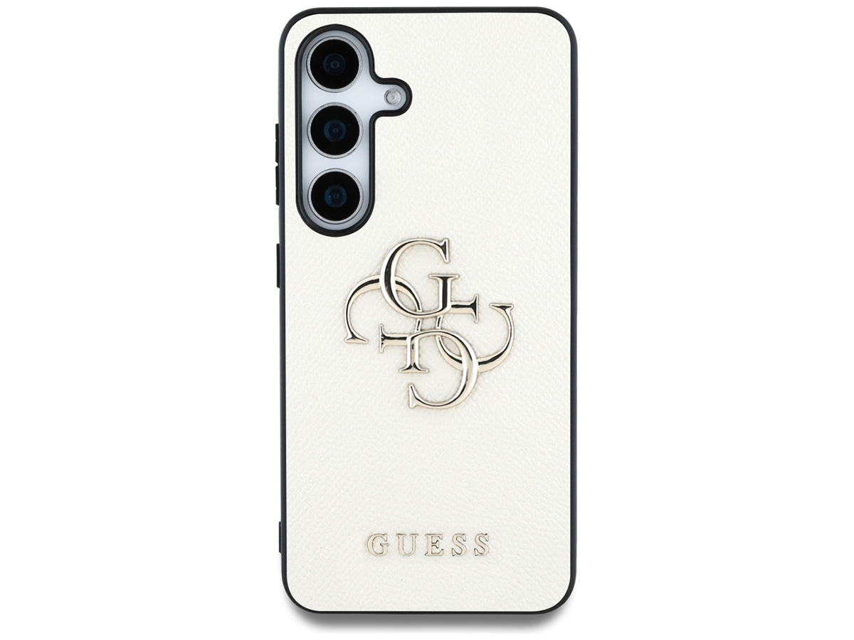 Guess Big 4G Emblem Case Beige - Samsung Galaxy S25 hoesje