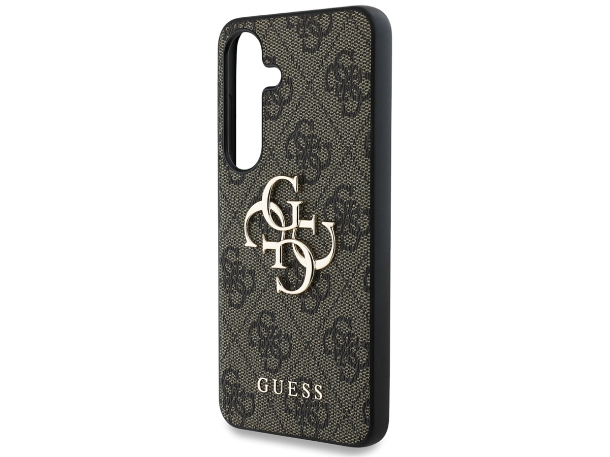 Guess Big 4G Monogram Case Bruin - Samsung Galaxy S25 hoesje