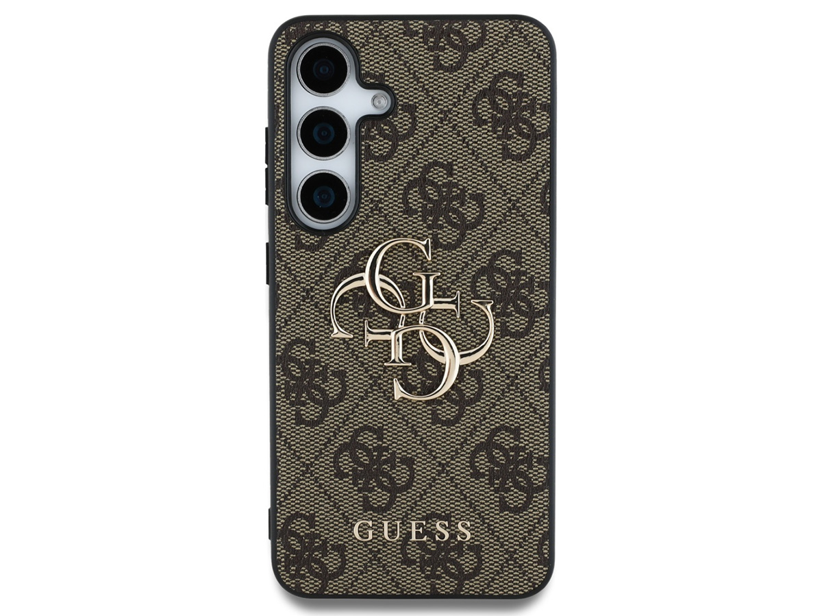 Guess Big 4G Monogram Case Bruin - Samsung Galaxy S25 hoesje