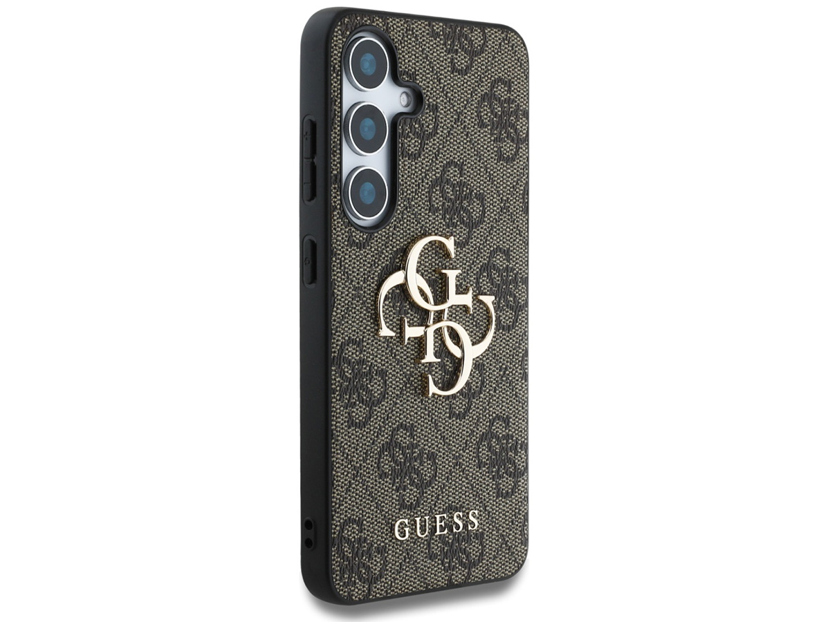 Guess Big 4G Monogram Case Bruin - Samsung Galaxy S25 hoesje