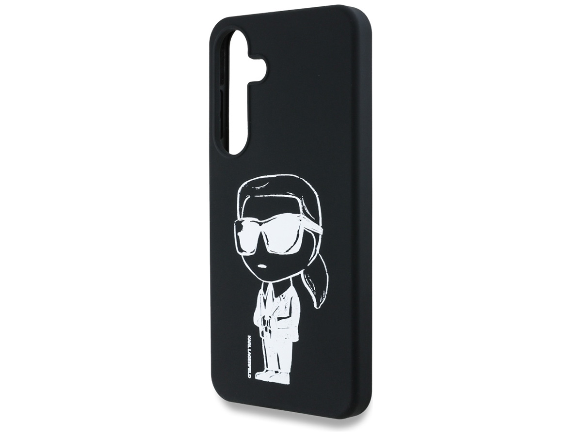 Karl Lagerfeld Graffiti MagSafe Case Zwart - Samsung Galaxy S25 hoesje