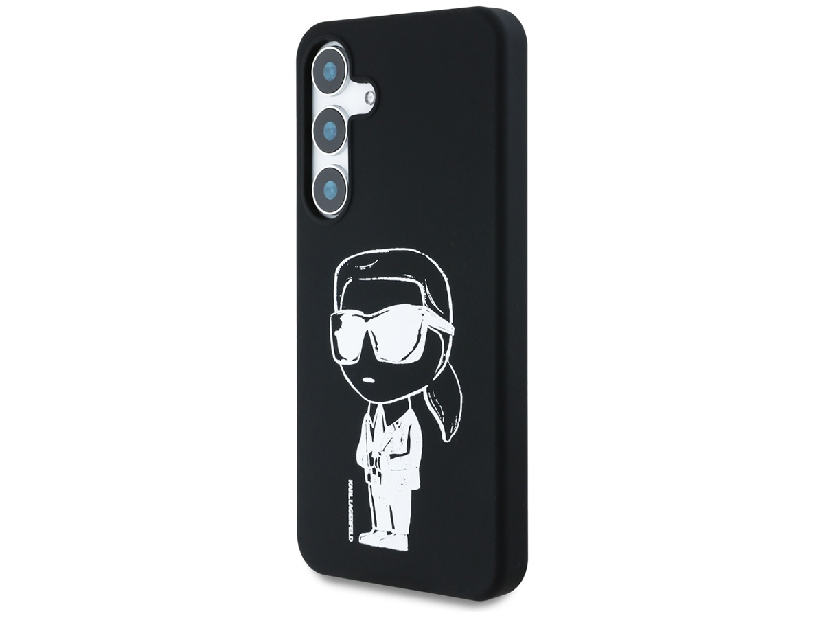 Karl Lagerfeld Graffiti MagSafe Case Zwart - Samsung Galaxy S25 hoesje