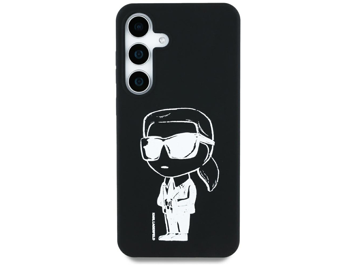 Karl Lagerfeld Graffiti MagSafe Case Zwart - Samsung Galaxy S25 hoesje