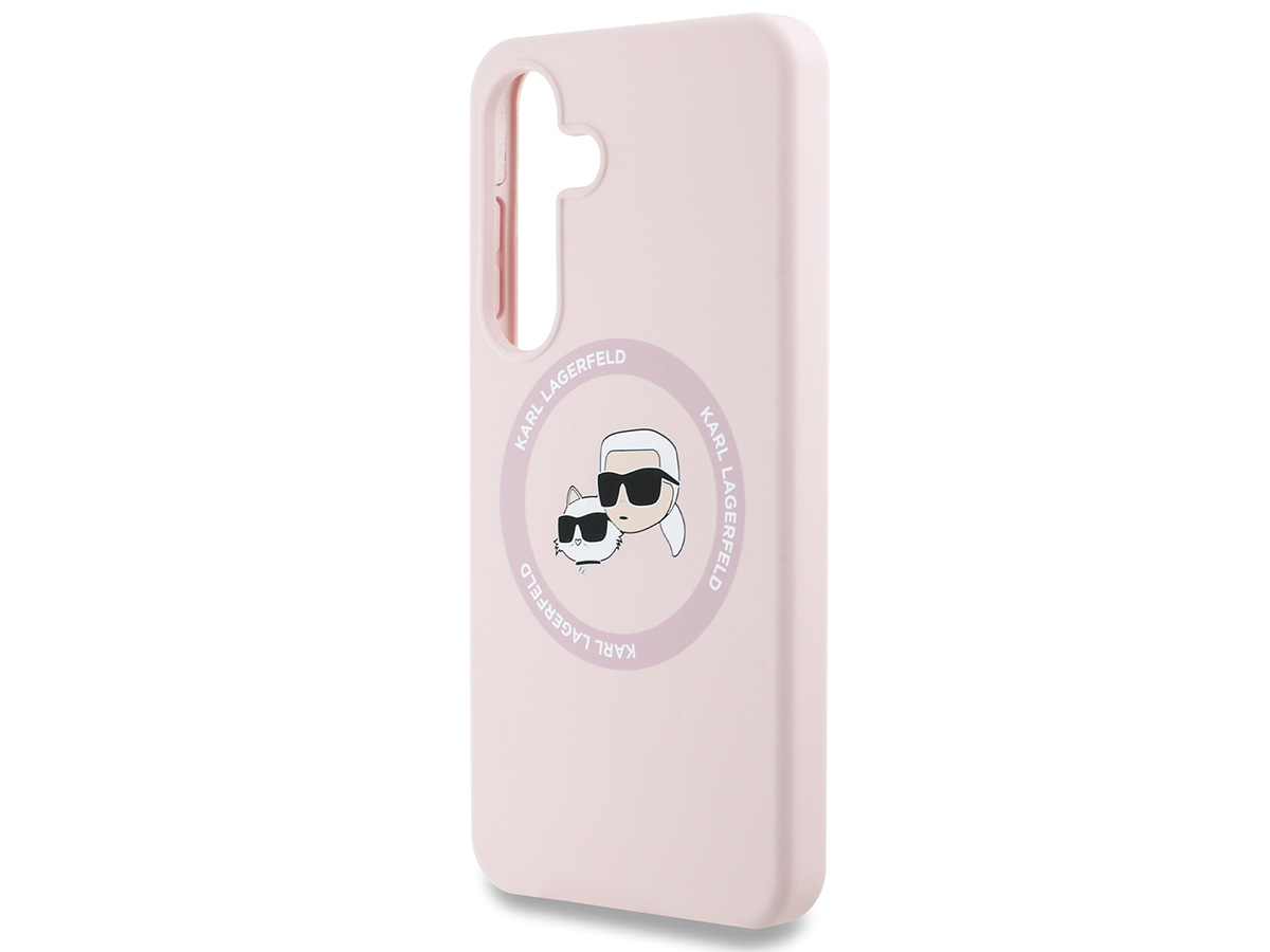 Karl Lagerfeld Ikonik Duo MagSafe Case Roze - Samsung Galaxy S25 hoesje