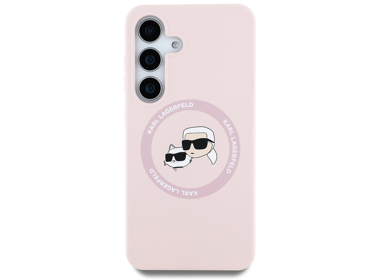 Karl Lagerfeld Ikonik Duo MagSafe Case Roze - Samsung Galaxy S25 hoesje