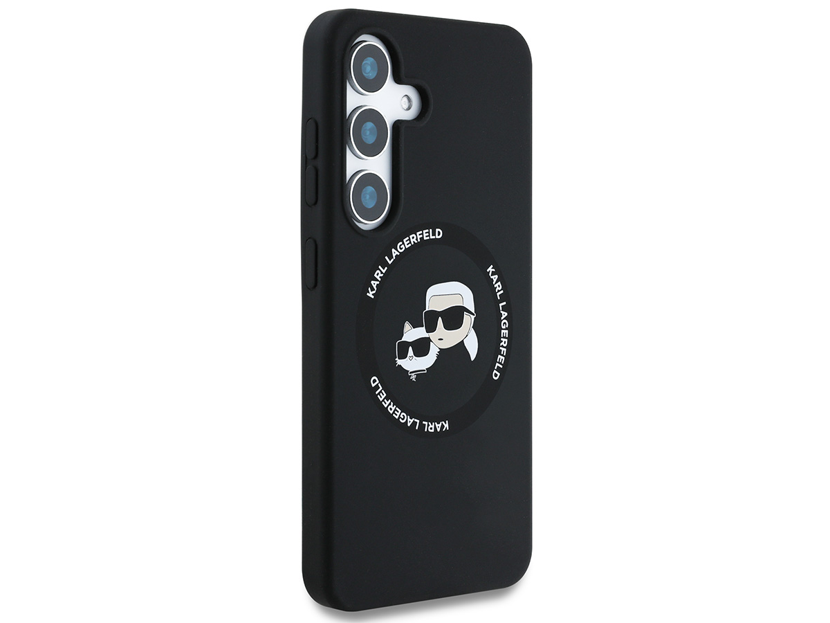 Karl Lagerfeld Ikonik Duo MagSafe Case Zwart - Samsung Galaxy S25 hoesje