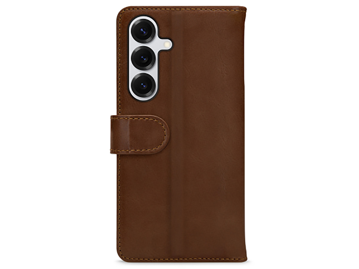 Mobilize Leather Wallet Bruin - Samsung Galaxy S25 Hoesje Leer