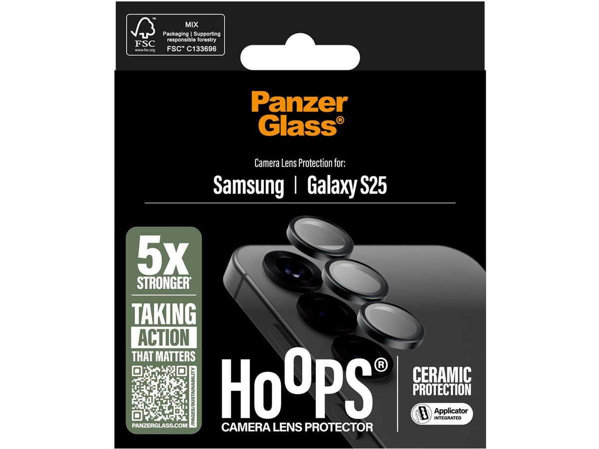 PanzerGlass Ceramic Camera Lens Protector Hoops Samsung Galaxy S25