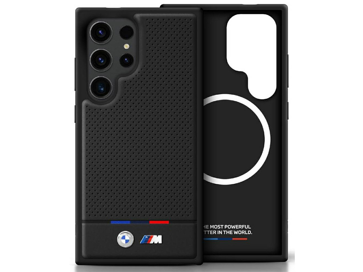 BMW M Perforated Tricolor MagSafe Case - Samsung Galaxy S25 Ultra hoesje