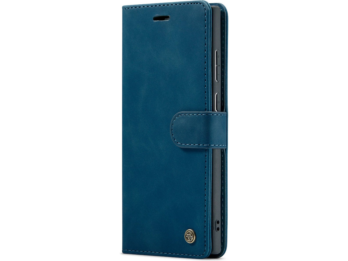 CaseMania 2in1 Magnetic Bookcase Donkerblauw - Samsung Galaxy S25 Ultra Hoesje