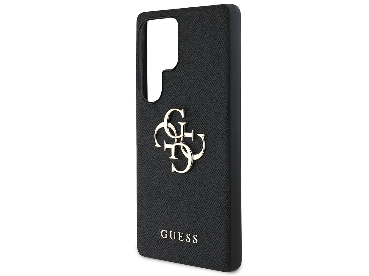 Guess Big 4G Emblem Case Zwart - Samsung Galaxy S25 Ultra hoesje