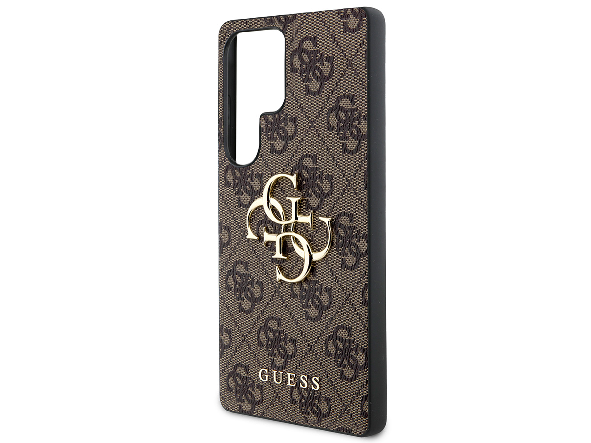 Guess Big 4G Monogram Case Bruin - Samsung Galaxy S25 Ultra hoesje