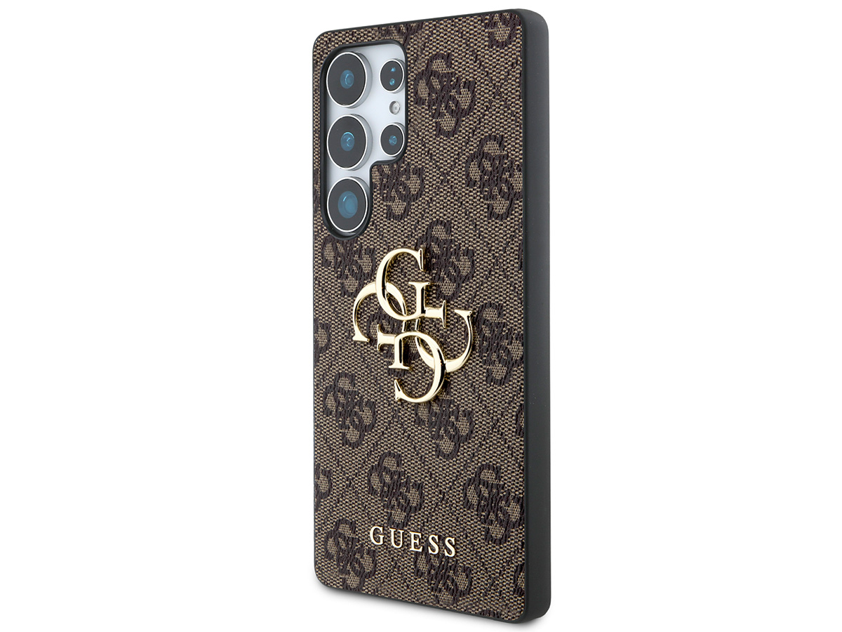 Guess Big 4G Monogram Case Bruin - Samsung Galaxy S25 Ultra hoesje