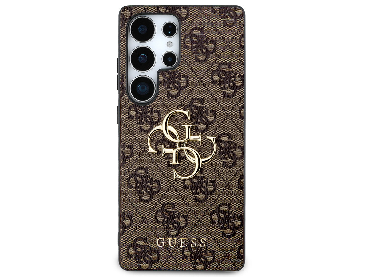 Guess Big 4G Monogram Case Bruin - Samsung Galaxy S25 Ultra hoesje