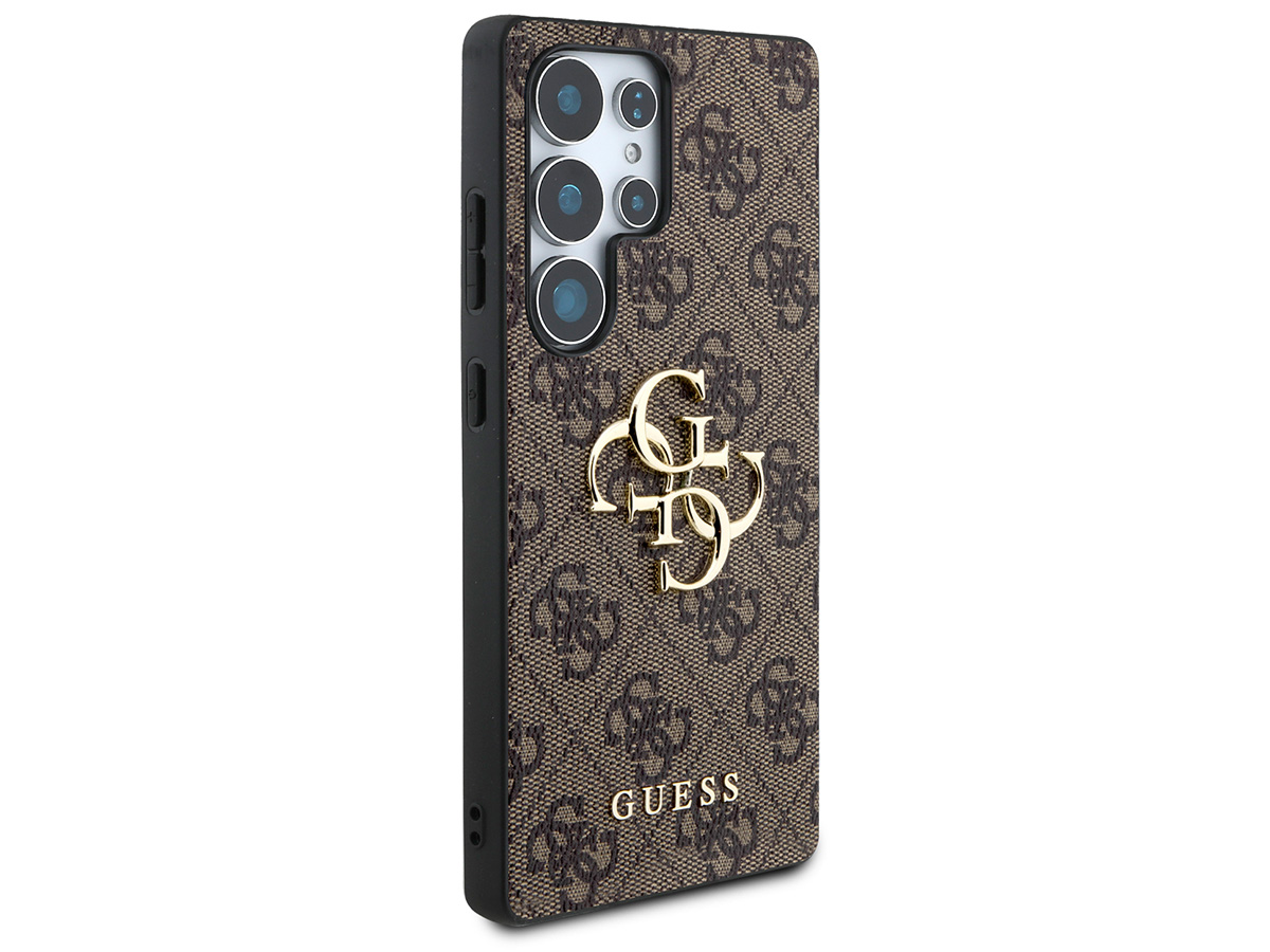 Guess Big 4G Monogram Case Bruin - Samsung Galaxy S25 Ultra hoesje