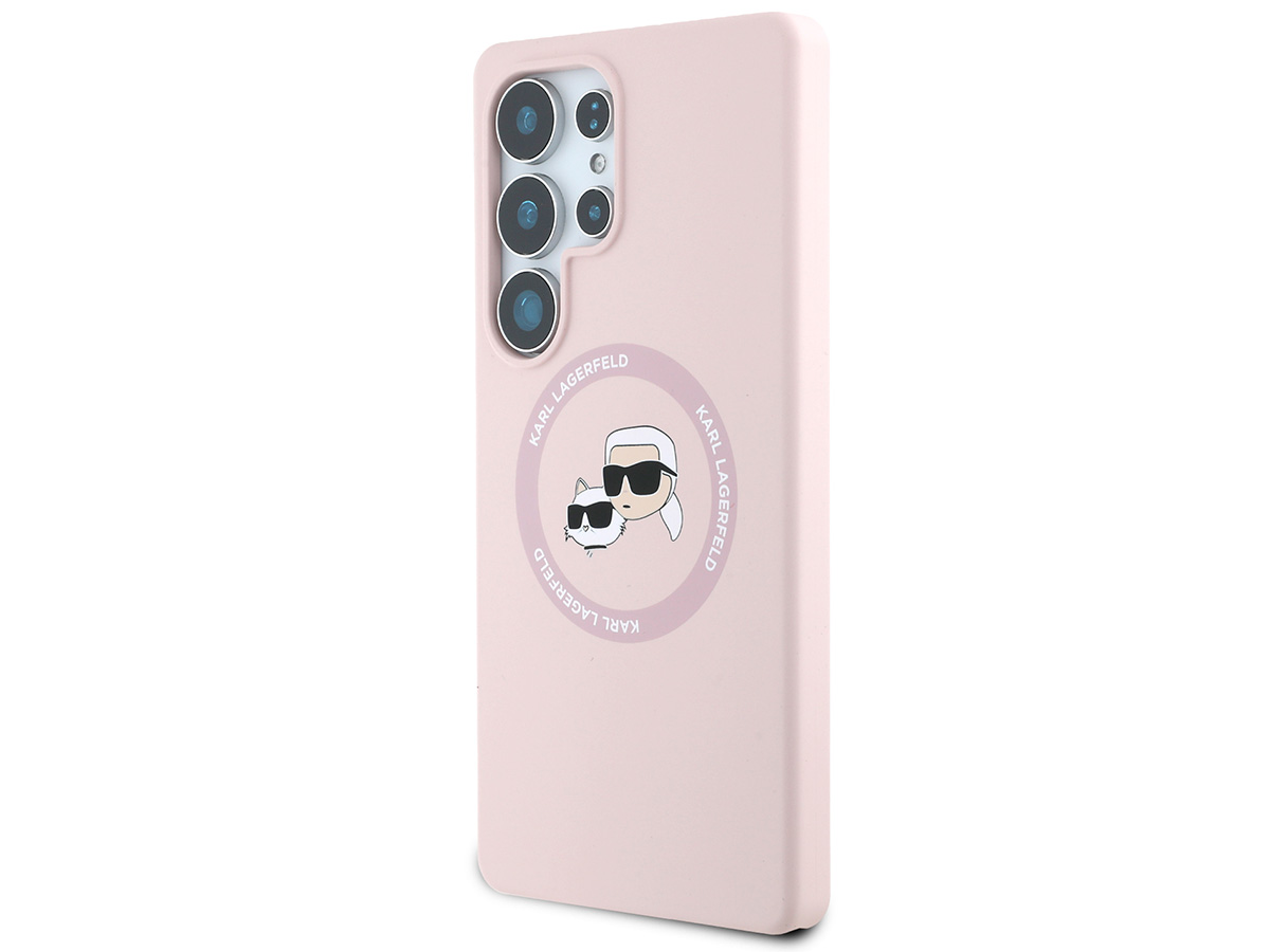 Karl Lagerfeld Ikonik Duo MagSafe Case Roze - Samsung Galaxy S25 Ultra hoesje