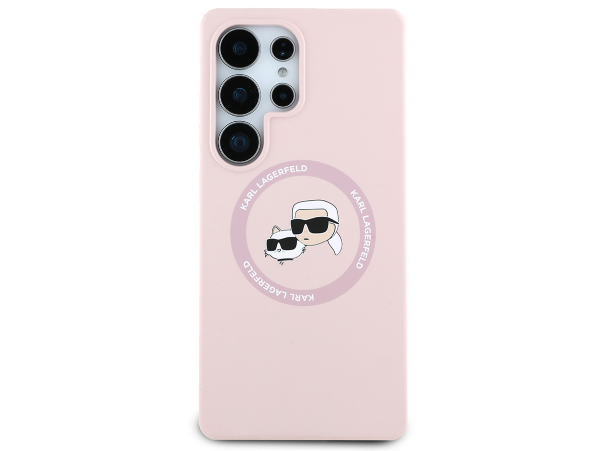 Karl Lagerfeld Ikonik Duo MagSafe Case Roze - Samsung Galaxy S25 Ultra hoesje