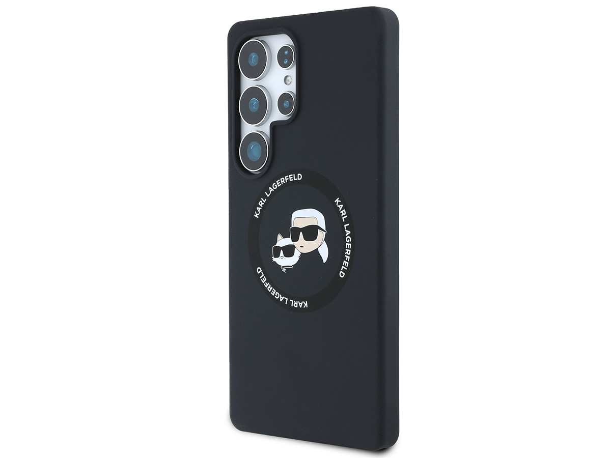 Karl Lagerfeld Ikonik Duo MagSafe Case Zwart - Samsung Galaxy S25 Ultra hoesje