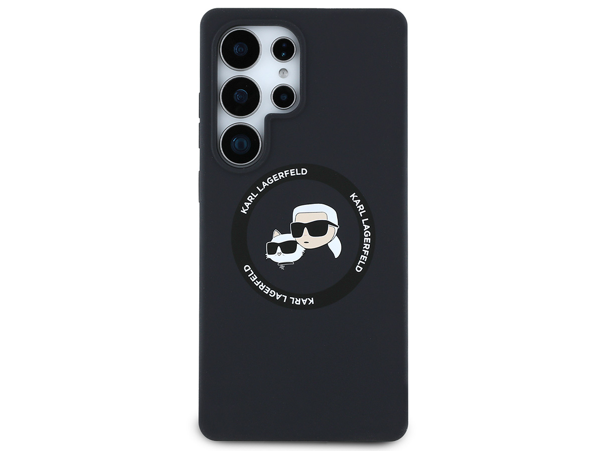 Karl Lagerfeld Ikonik Duo MagSafe Case Zwart - Samsung Galaxy S25 Ultra hoesje