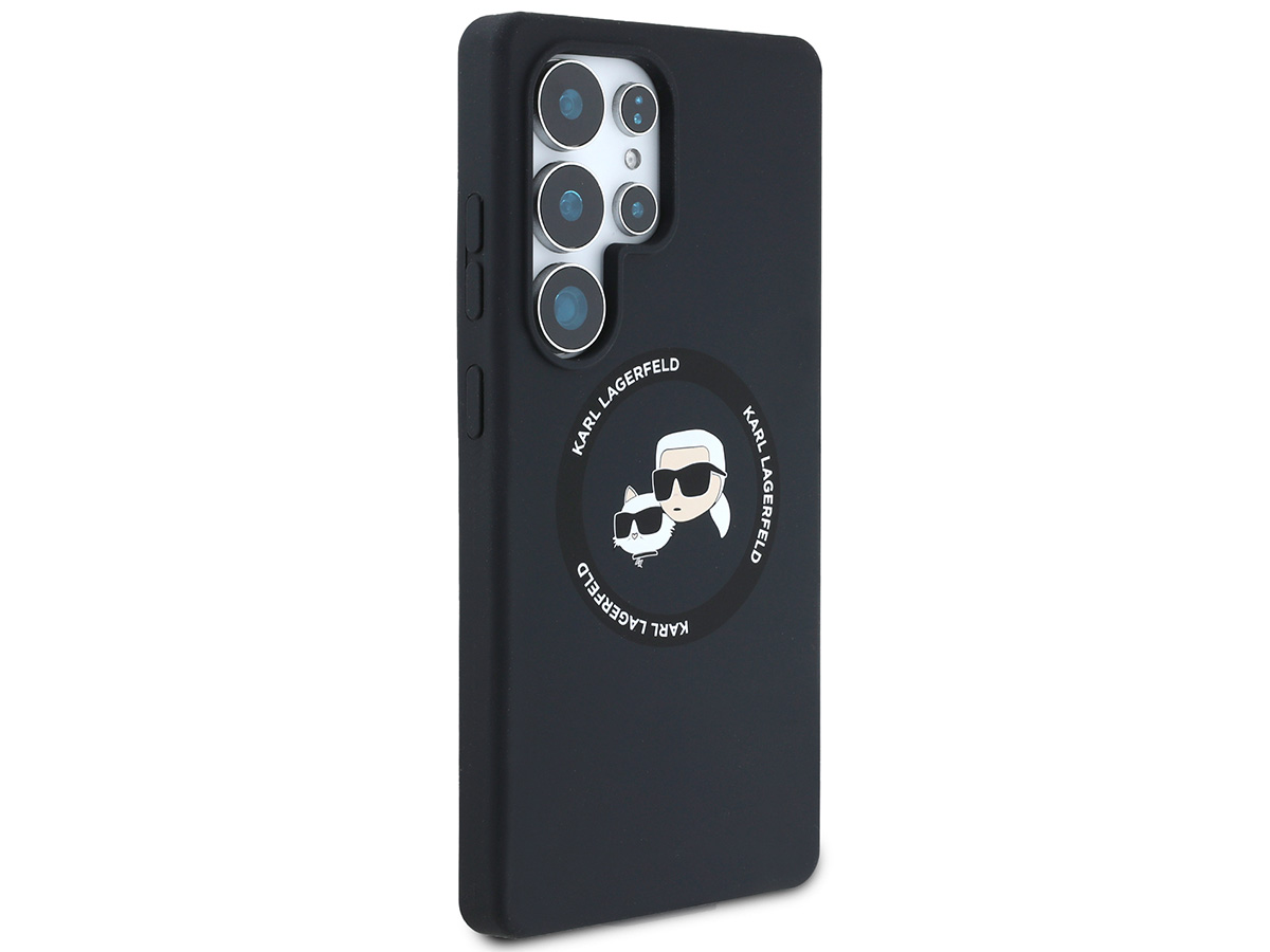 Karl Lagerfeld Ikonik Duo MagSafe Case Zwart - Samsung Galaxy S25 Ultra hoesje