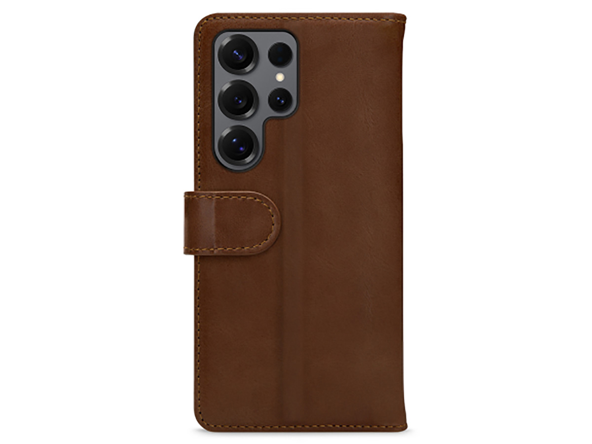 Mobilize Leather Wallet Bruin - Samsung Galaxy S25 Ultra Hoesje Leer