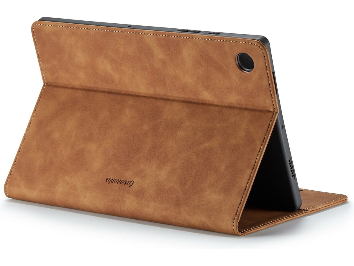 CaseMania Slim Stand Folio Case Cognac - Samsung Galaxy Tab S6 Lite hoesje