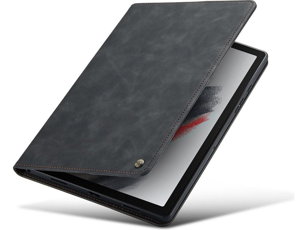 CaseMania Slim Stand Folio Case Zwart - Samsung Galaxy Tab S6 Lite hoesje