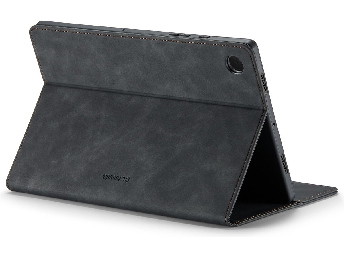 CaseMania Slim Stand Folio Case Zwart - Samsung Galaxy Tab S6 Lite hoesje