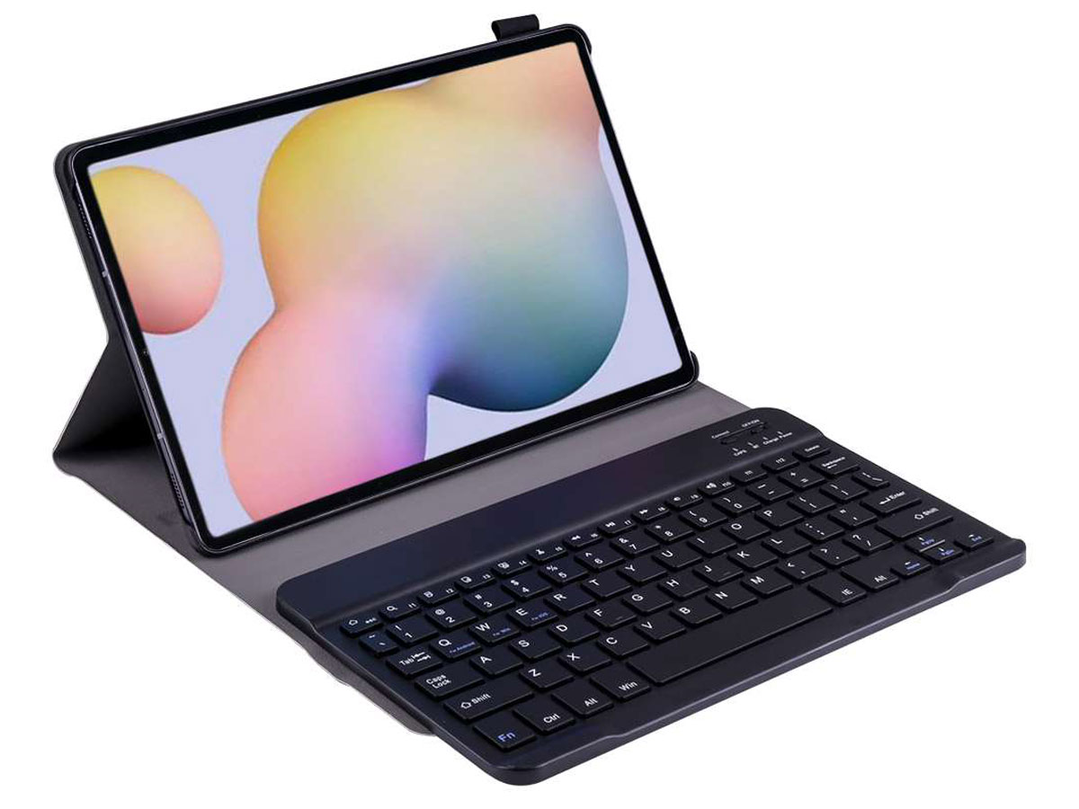 Groene achtergrond Draaien Toevlucht Keyboard Case QWERTY Toetsenbord Galaxy Tab S7