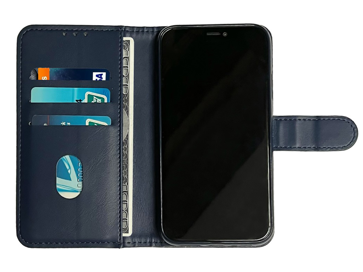 CaseBoutique Classic Card Wallet Donkerblauw - Samsung Galaxy Xcover7 hoesje