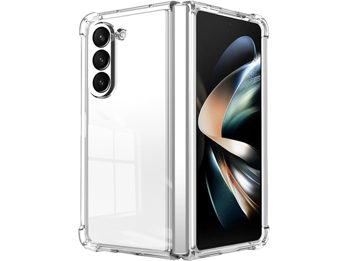 Hinged Anti-Shock TPU Case Doorzichtig - Samsung Galaxy Z Fold 6 hoesje