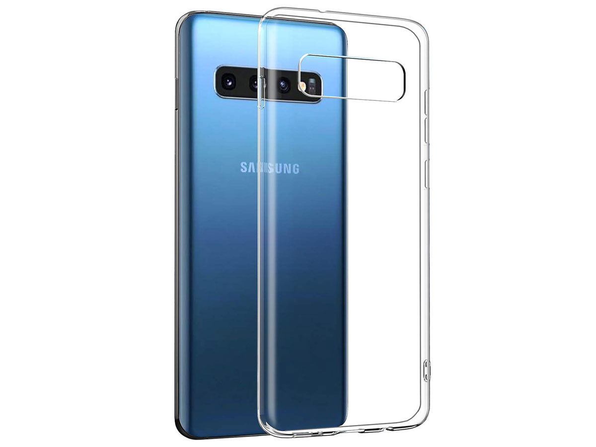 Persoon belast met sportgame Grondwet Op het randje Doorzichtig Samsung Galaxy S10 Hoesje Crystal Case TPU