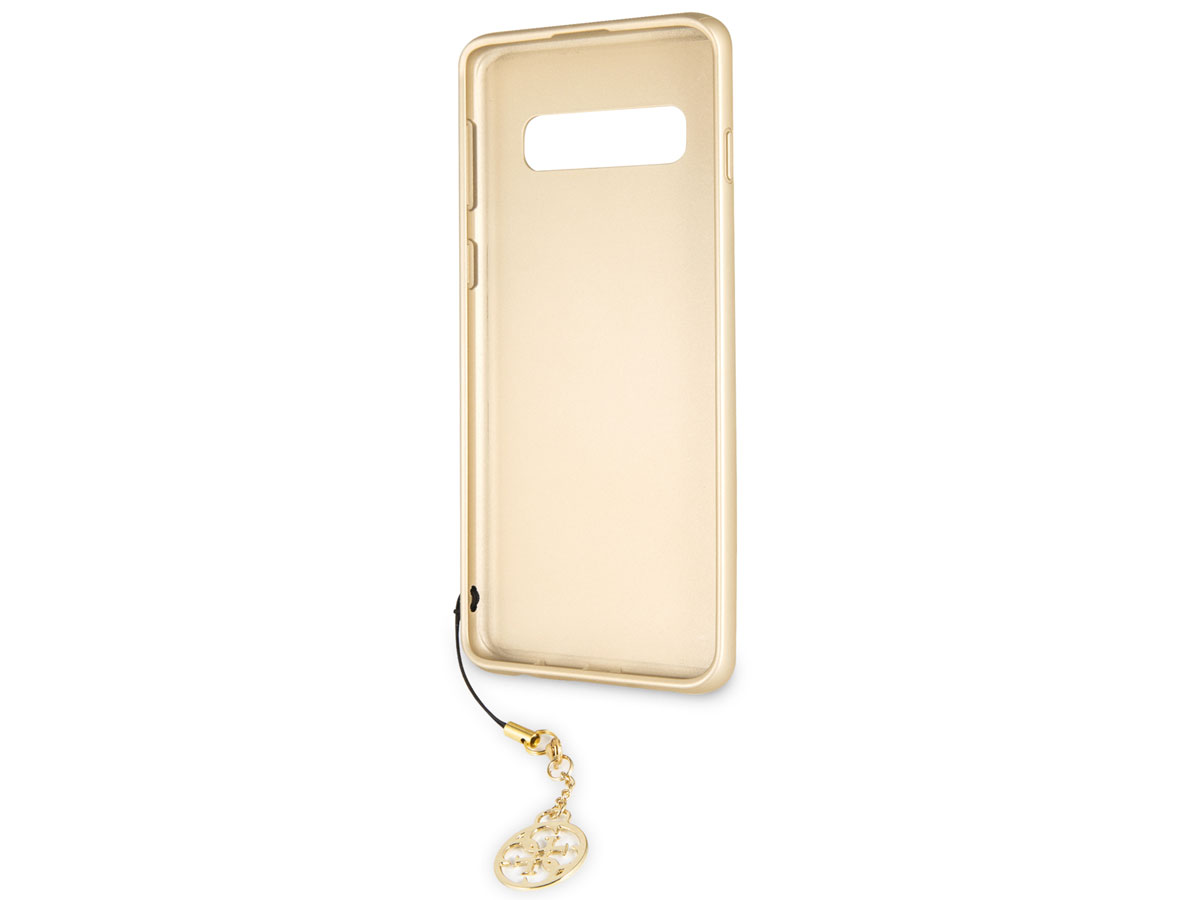 Guess Monogram Charm Case Grijs - Samsung Galaxy S10 hoesje