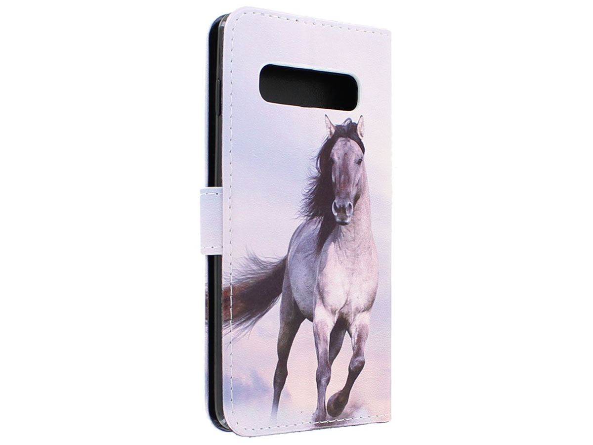 Paarden Bookcase - Samsung Galaxy S10+ hoesje