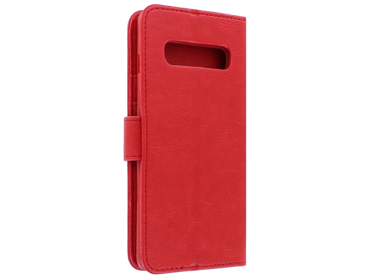 Book Case Mapje Rood - Samsung Galaxy S10+ hoesje