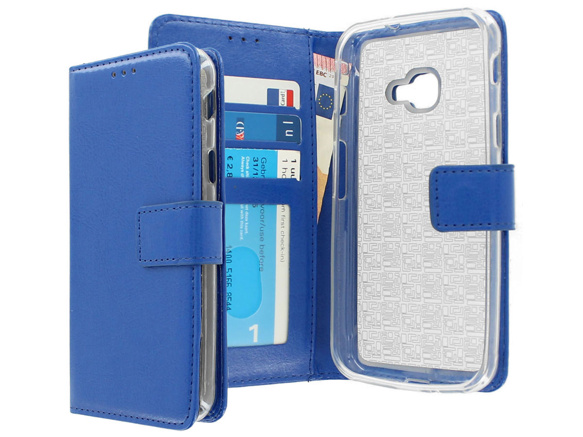 Wallet Bookcase Blauw - Samsung Galaxy Xcover 4s hoesje