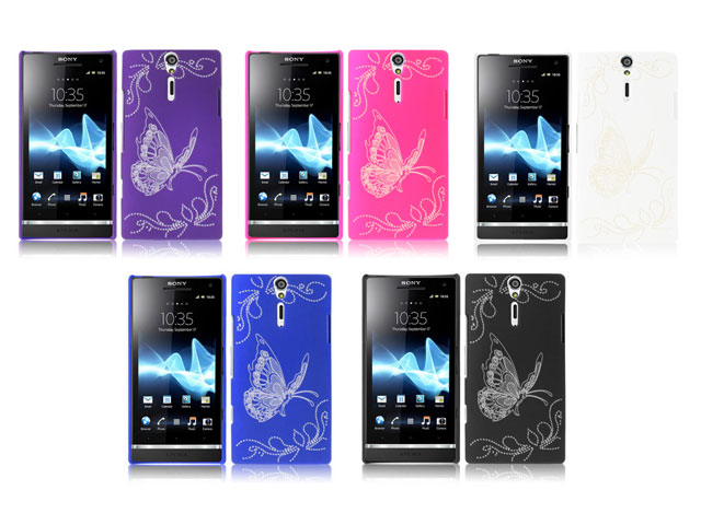 Lam Haat Voor u Butterfly Back Case Hoesje voor Sony Xperia S (LT26i)