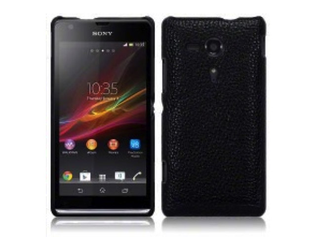 Covert Leather-look Back Case voor Xperia SP
