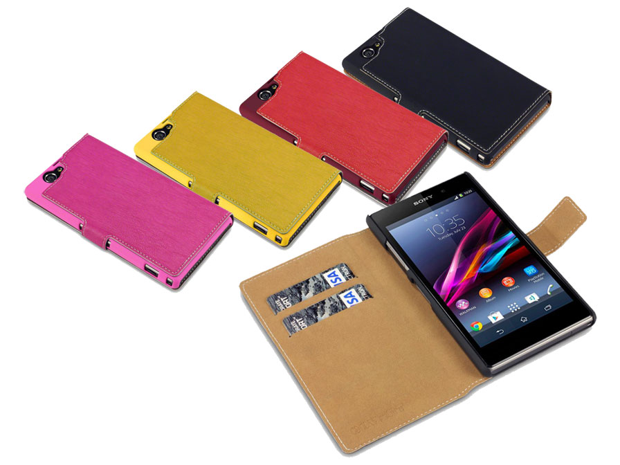 Spin Onvergetelijk Coördineren Covert UltraSlim Sideflip Case Hoesje voor Sony Xperia Z1 Compact
