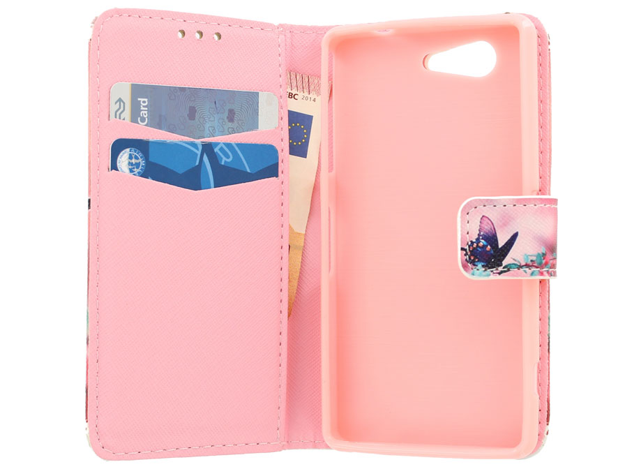 Muf Overweldigend tobben Butterfly Wallet Case - Sony Xperia Z3 Compact hoesje