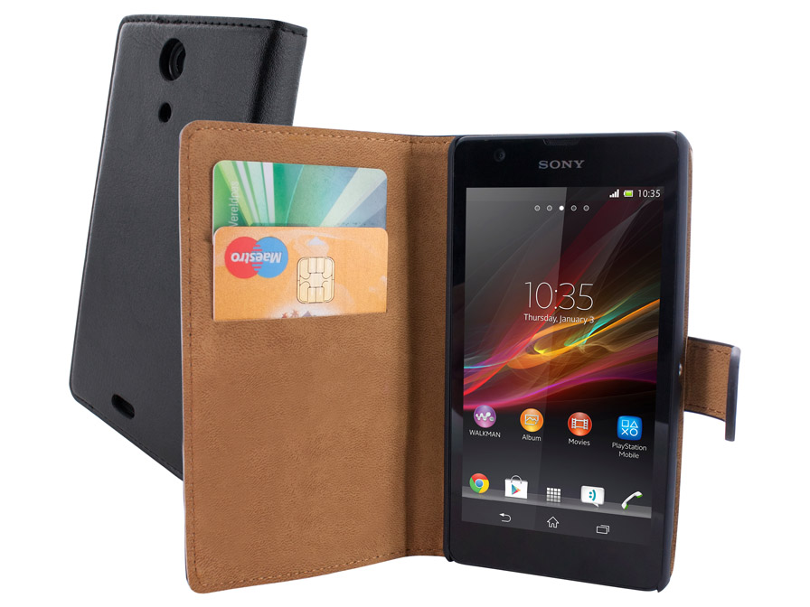 Onderhandelen Verschuiving Eigenlijk Mobiparts Leren Classic Wallet Case Sony Xperia ZR