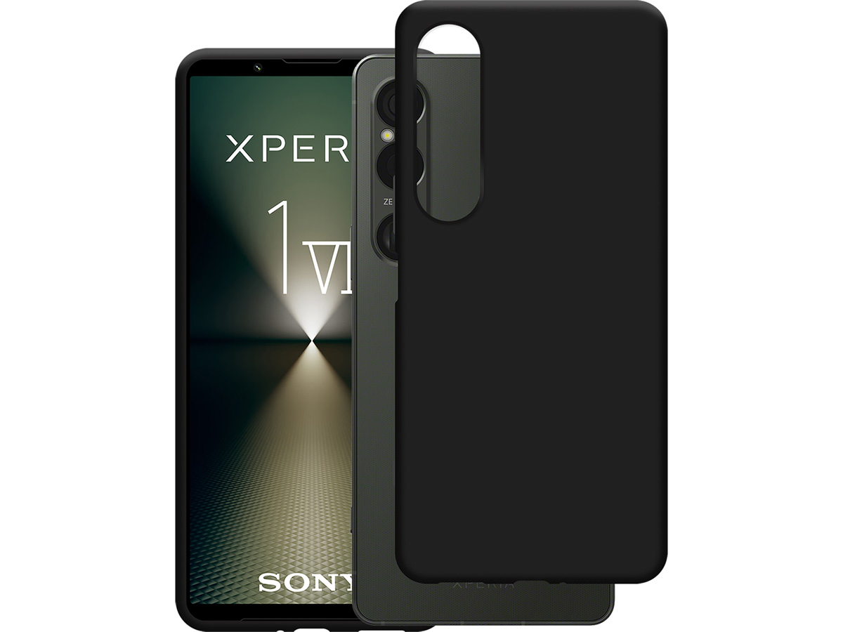 Just in Case TPU Case Zwart - Sony Xperia 1 VI hoesje