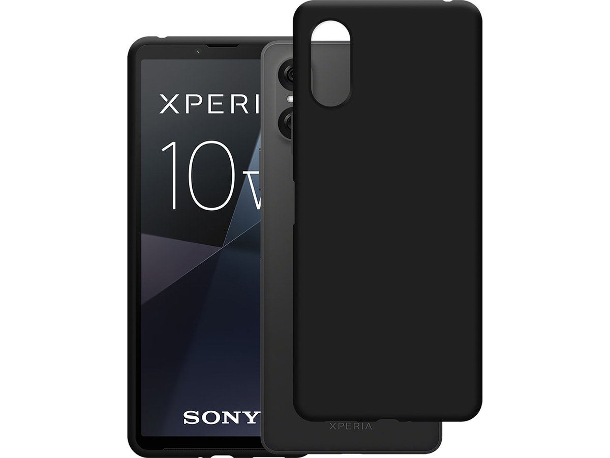 Just in Case TPU Case Zwart - Sony Xperia 10 VI hoesje