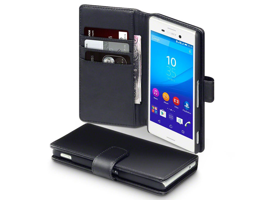 essence Renderen vaak CaseBoutique Leather Wallet Case - Hoesje voor Sony Xperia M4 Aqua