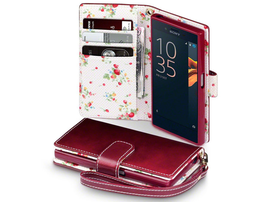 Belastingen Spanning Schat CaseBoutique Flower Bookcase | Sony Xperia X Compact ho