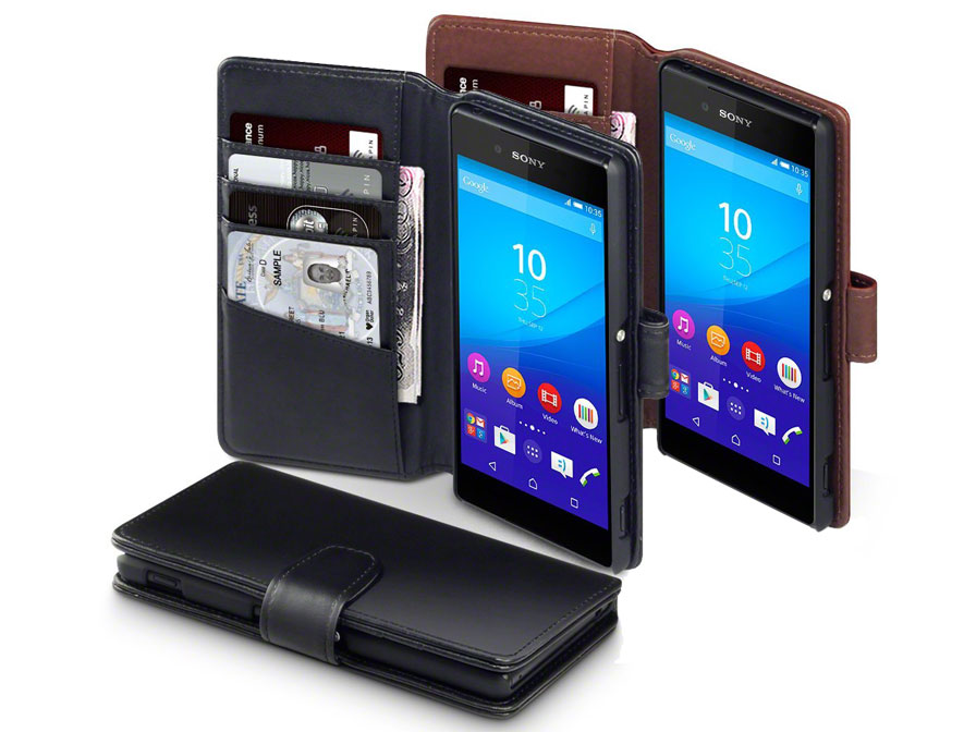 CaseBoutique Leather Wallet Case Sony Xperia Z3 Plus