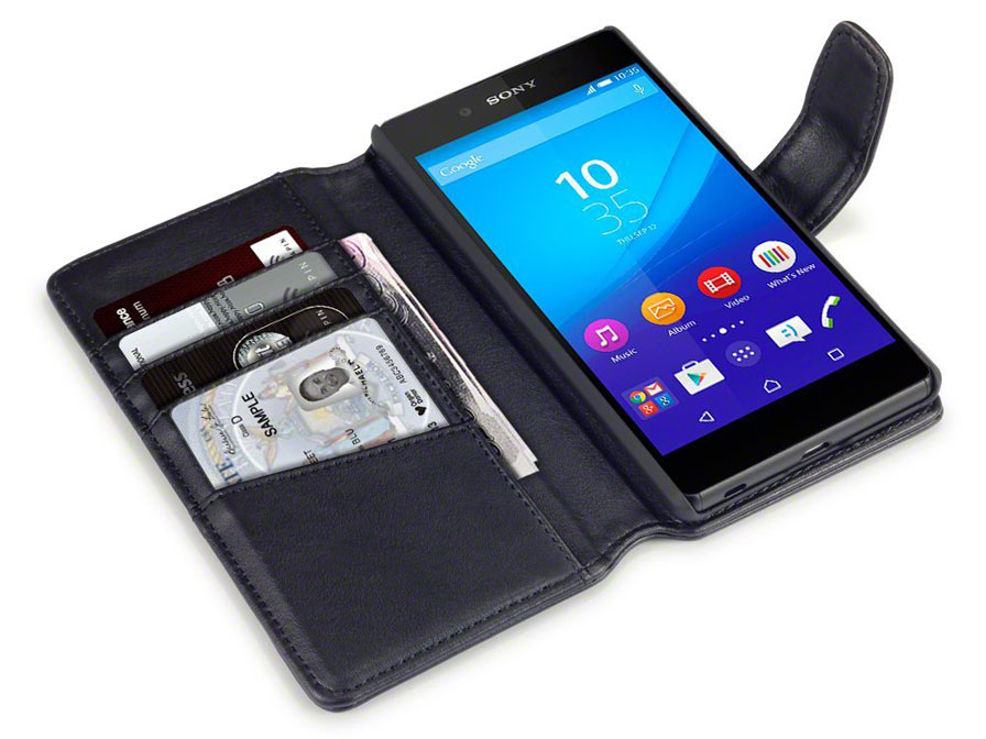 Autonomie gewelddadig Vouwen CaseBoutique Leather Wallet Case - Sony Xperia Z3 Plus hoesje