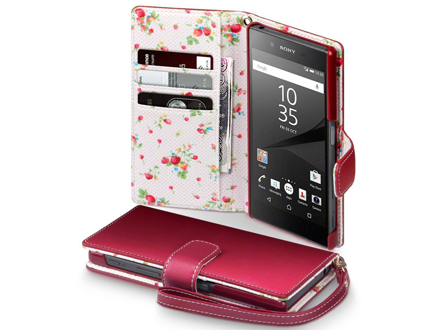 Ijver Pretentieloos 鍔 CaseBoutique Flower Wallet Case | Sony Xperia Z5 Hoesje