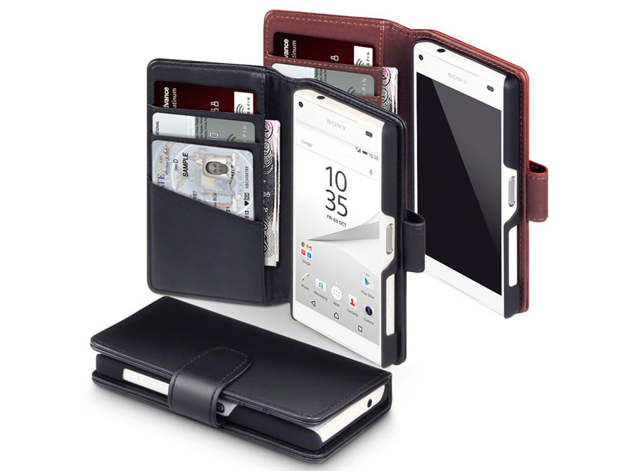 roem Achterhouden uitgebreid CaseBoutique Leren Case - Sony Xperia Z5 Compact Hoesje