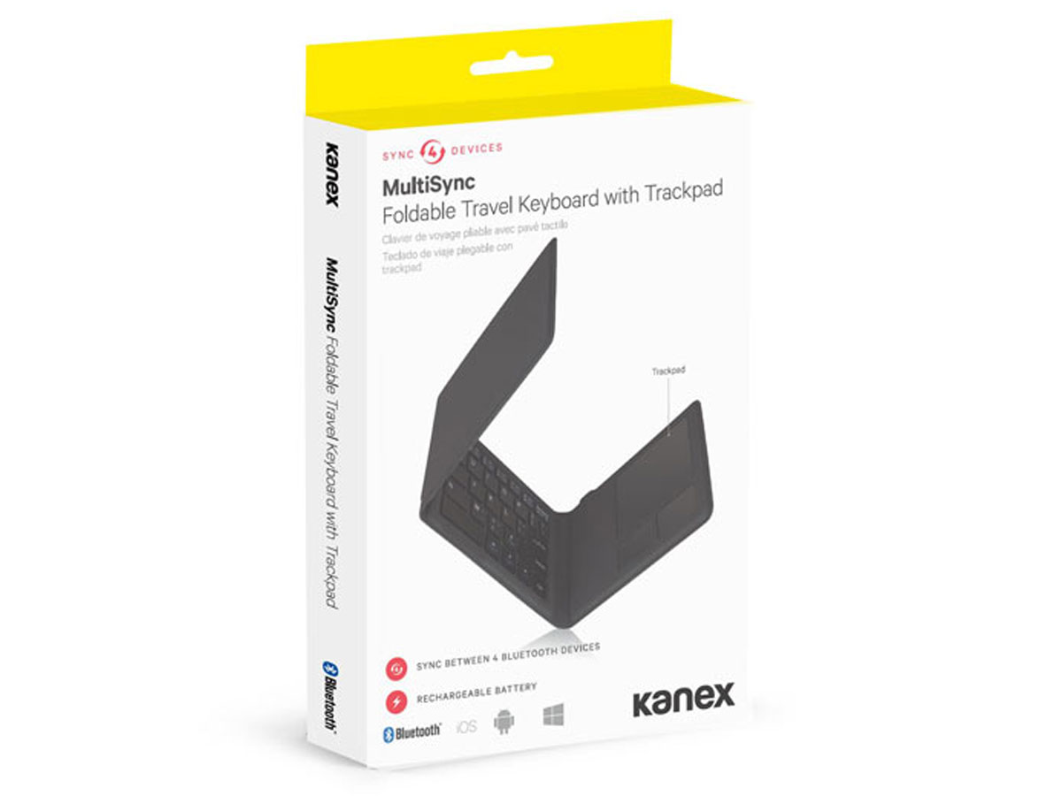 Kanex Opvouwbaar Bluetooth Travel Keyboard met Trackpad